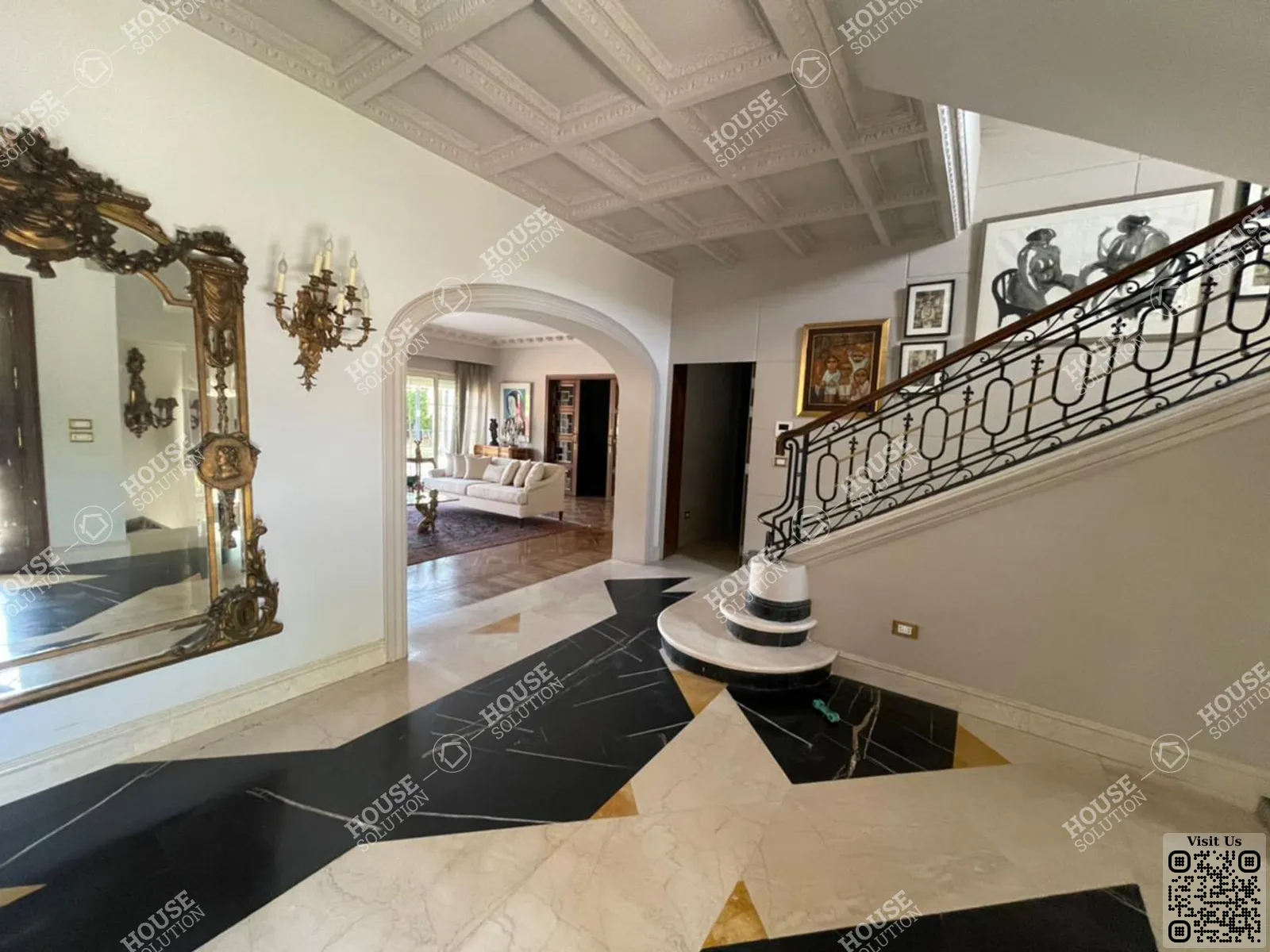 RECEPTION  @ Villas For Rent In Katameya katameya Heights Area: 750 m² consists of 6 Bedrooms 7 Bathrooms Semi furnished 5 stars #6211-1