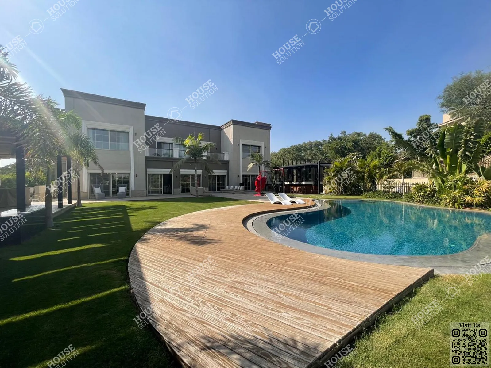 PRIVATE GARDEN  @ Villas For Rent In Katameya katameya Heights Area: 750 m² consists of 6 Bedrooms 7 Bathrooms Semi furnished 5 stars #6211-0