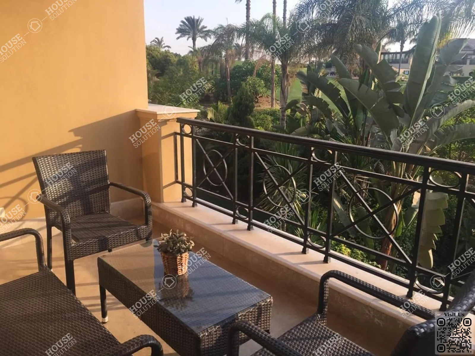 BALCONY  @ Apartments For Rent In Katameya katameya Heights Area: 130 m² consists of 2 Bedrooms 3 Bathrooms Modern furnished 5 stars #6212-1