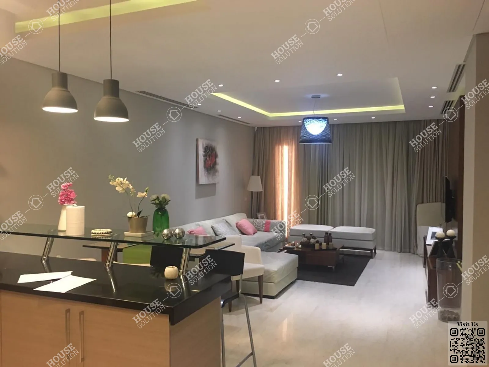 RECEPTION  @ Apartments For Rent In Katameya katameya Heights Area: 130 m² consists of 2 Bedrooms 3 Bathrooms Modern furnished 5 stars #6212-0