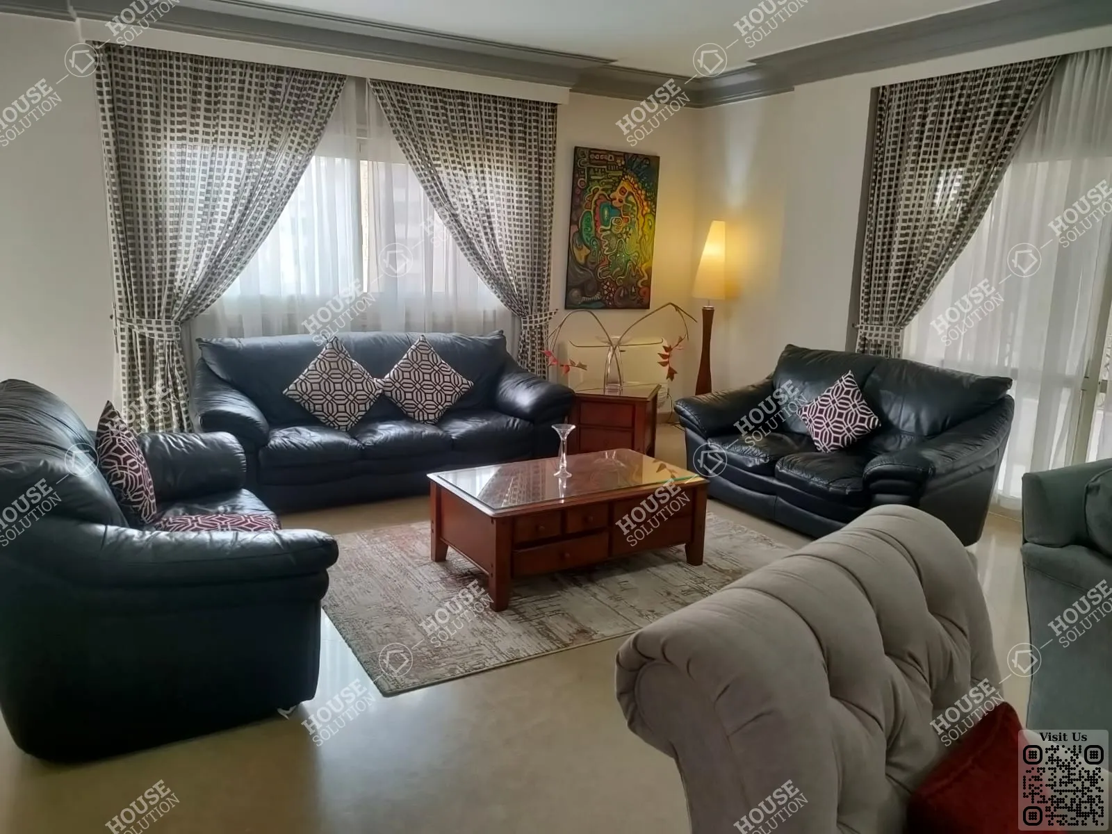 RECEPTION  @ Apartments For Rent In Maadi Maadi Sarayat Area: 135 m² consists of 2 Bedrooms 2 Bathrooms Furnished 5 stars #6217-2