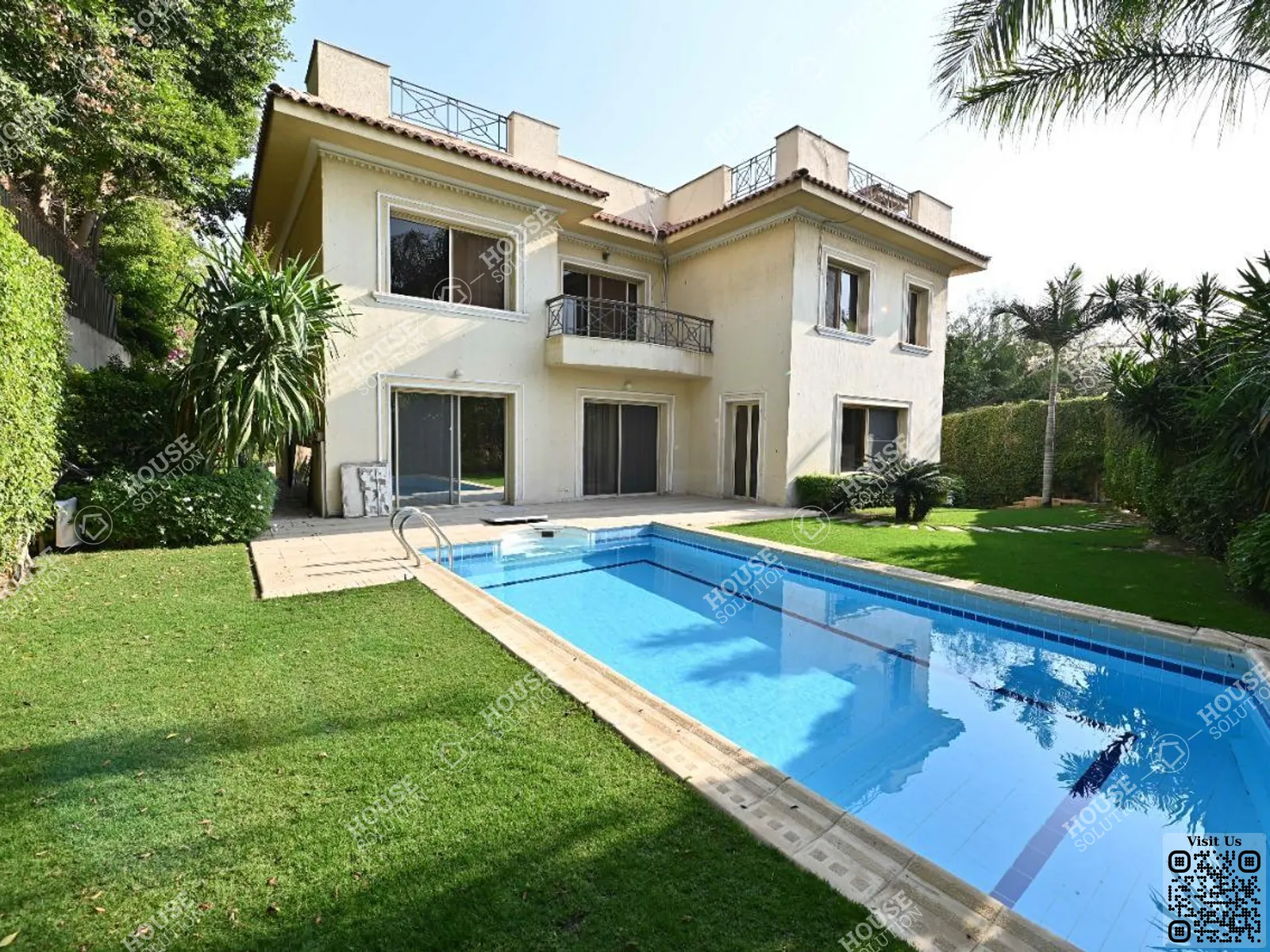 PRIVATE GARDEN  @ Villas For Rent In Katameya katameya Heights Area: 450 m² consists of 3 Bedrooms 3 Bathrooms Semi furnished 5 stars #6218-0