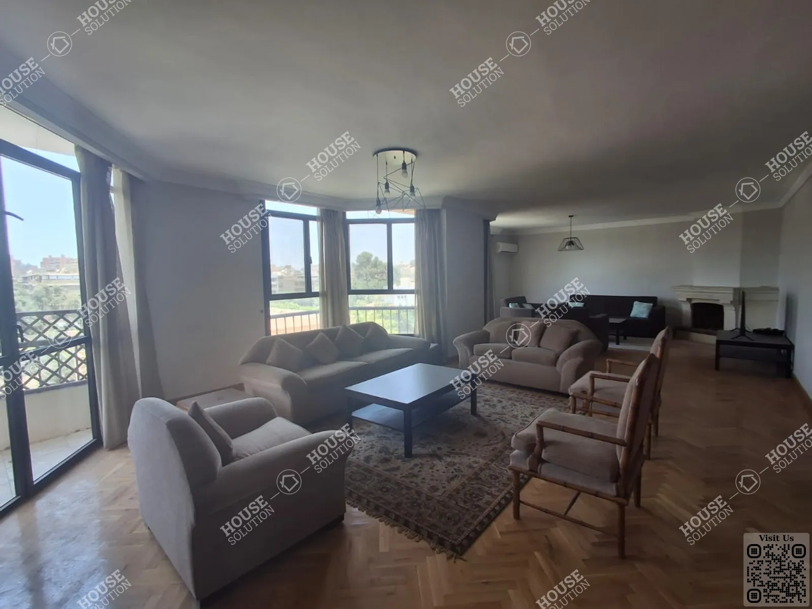 RECEPTION  @ Apartments For Rent In Maadi Maadi Sarayat Area: 180 m² consists of 3 Bedrooms 3 Bathrooms Furnished 3 stars #6224-0