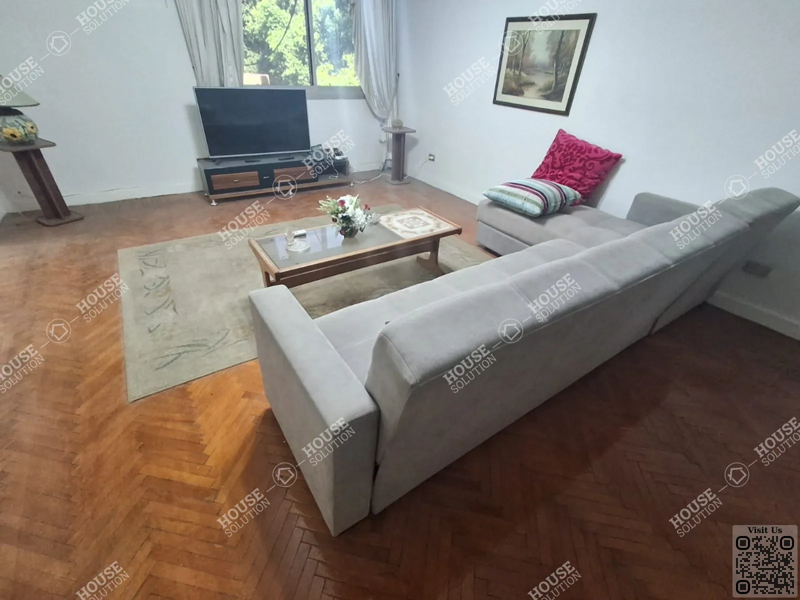 RECEPTION  @ Apartments For Rent In Maadi Maadi Degla Area: 130 m² consists of 2 Bedrooms 2 Bathrooms Furnished 3 stars #6227-1