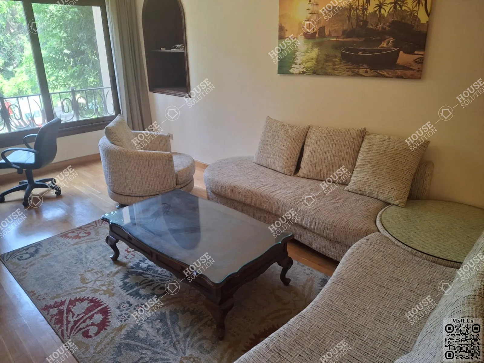 LIVING AREA  @ Duplexes For Rent In Maadi Maadi Degla Area: 200 m² consists of 3 Bedrooms 4 Bathrooms Modern furnished 5 stars #6230-1