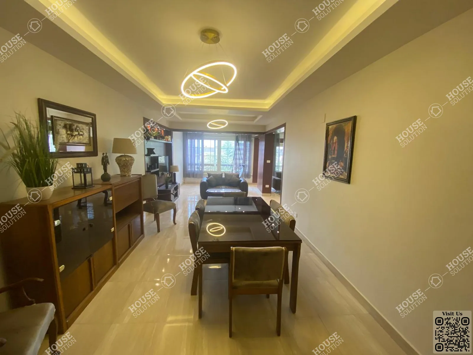 DINING AREA @ Apartments For Rent In Maadi New Maadi Area: 160 m² consists of 2 Bedrooms 2 Bathrooms Furnished 5 stars #6238-1