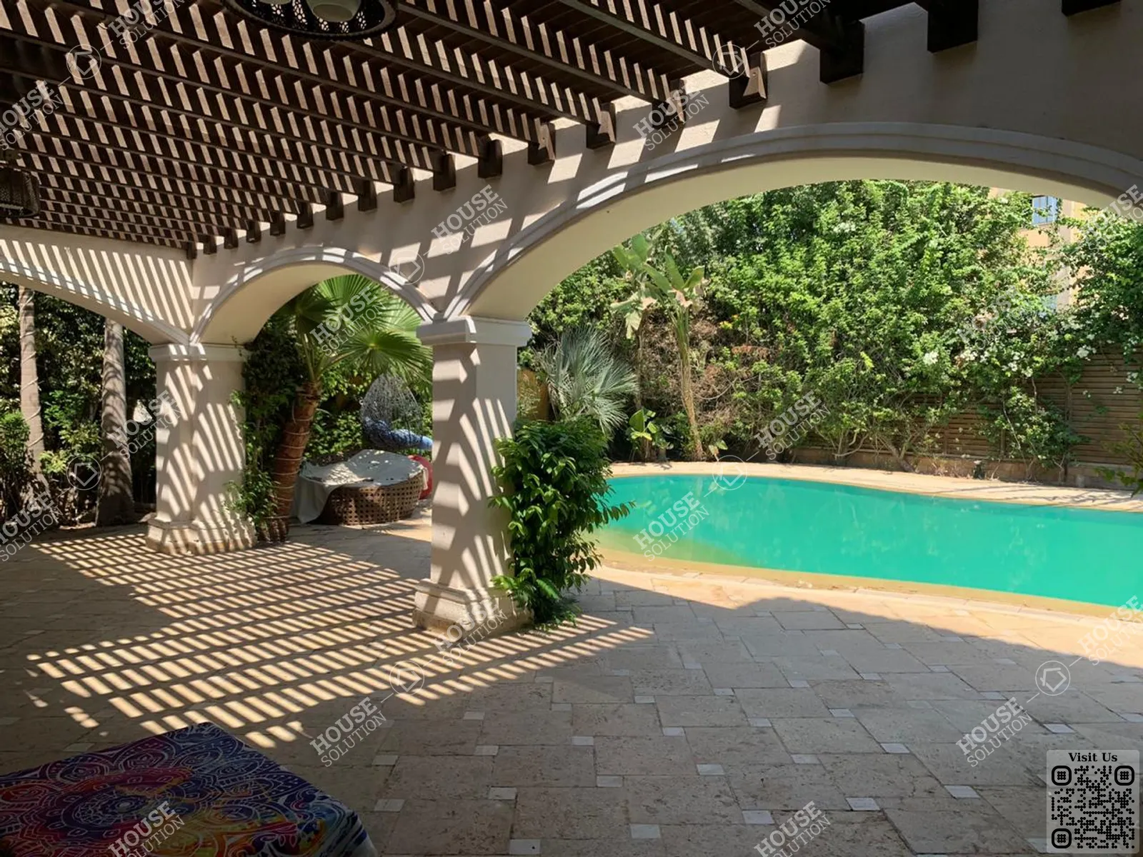 PRIVATE SWIMMING POOL  @ Villas For Rent In Katameya katameya Heights Area: 400 m² consists of 5 Bedrooms 4 Bathrooms Semi furnished 5 stars #6240-2