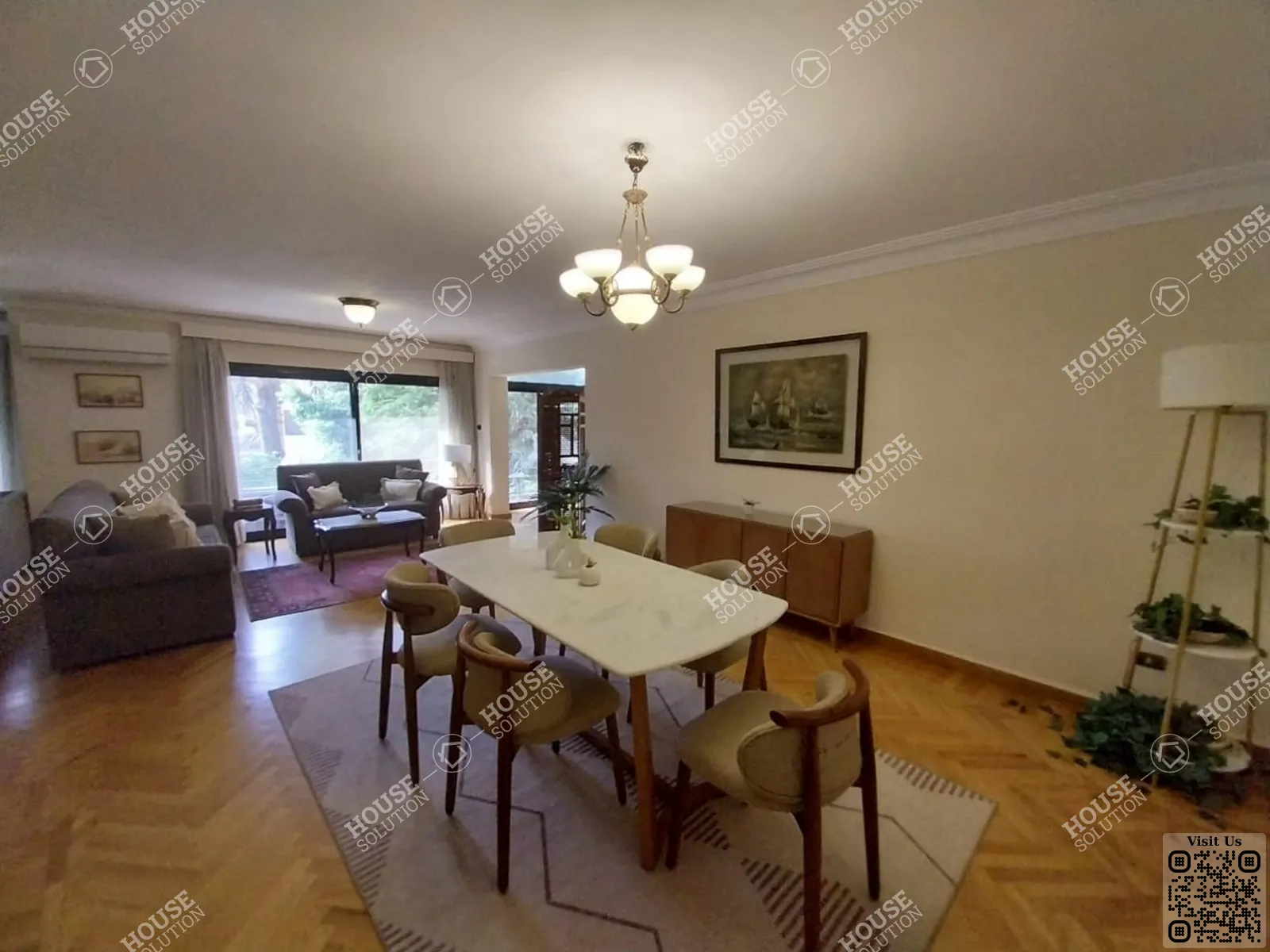 DINING AREA @ Apartments For Rent In Maadi Maadi Sarayat Area: 170 m² consists of 3 Bedrooms 3 Bathrooms Furnished 5 stars #6241-1