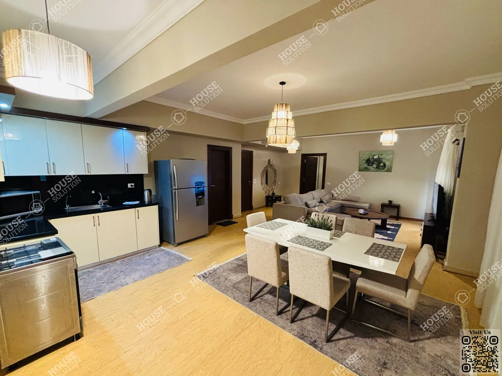 RECEPTION @ Apartments For Rent In New Cairo 90 street Area: 55 m² consists of 1 Bedrooms 1 Bathrooms Furnished 3 stars #6249-1