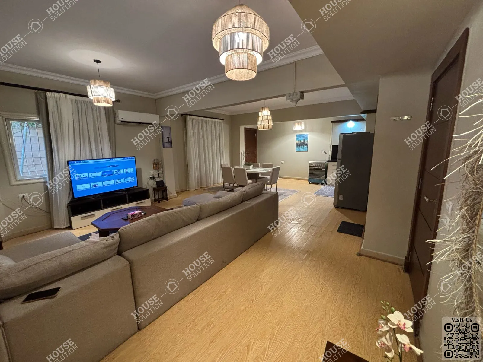 RECEPTION @ Apartments For Rent In New Cairo 90 street Area: 55 m² consists of 1 Bedrooms 1 Bathrooms Furnished 3 stars #6249-0