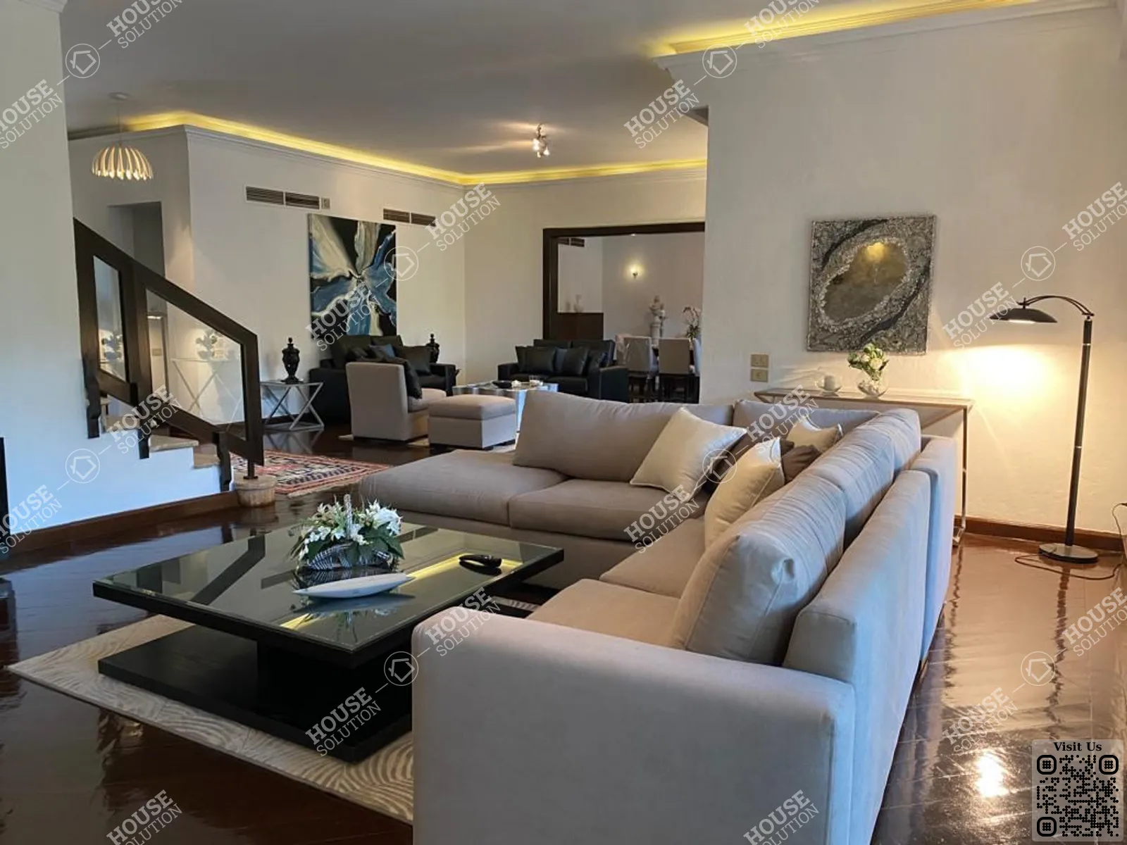 RECEPTION @ Villas For Rent In Katameya katameya Heights Area: 450 m² consists of 4 Bedrooms 5 Bathrooms Semi furnished 5 stars #6255-2