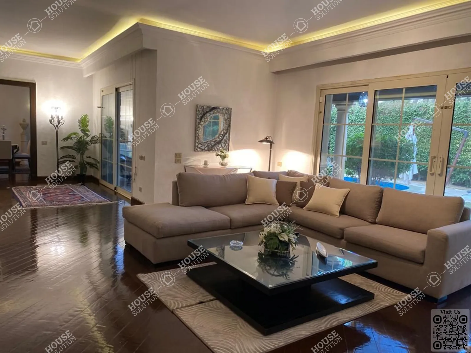 RECEPTION @ Villas For Rent In Katameya katameya Heights Area: 450 m² consists of 4 Bedrooms 5 Bathrooms Semi furnished 5 stars #6255-0