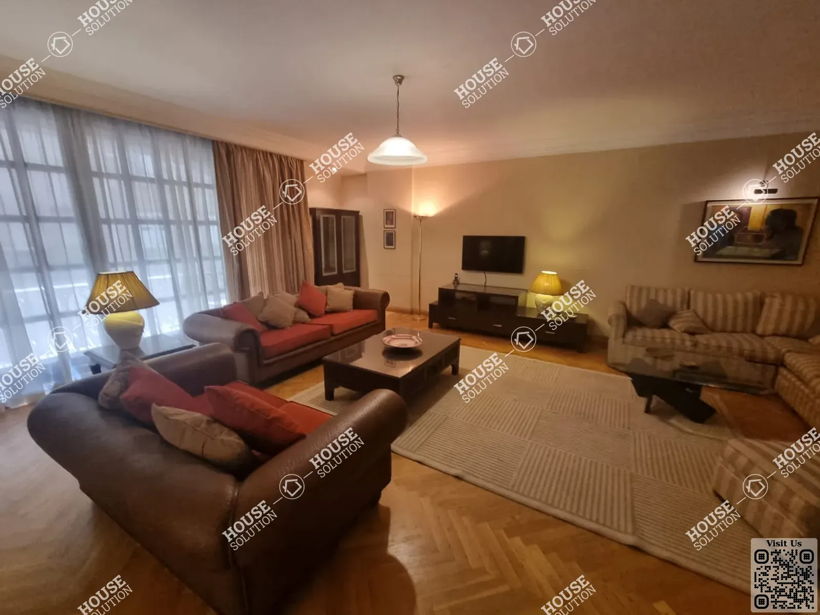 RECEPTION  @ Apartments For Rent In Maadi Maadi Sarayat Area: 240 m² consists of 3 Bedrooms 3 Bathrooms Furnished 4 stars #6259-0