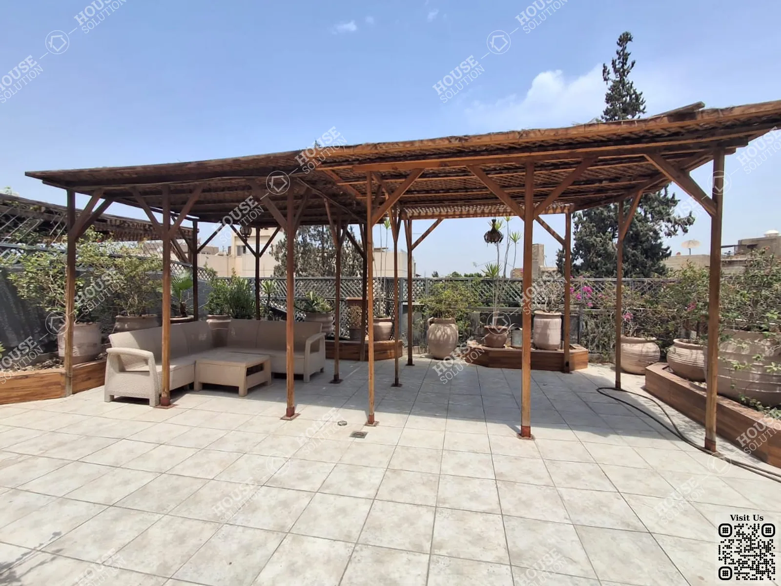 TERRACE  @ Penthouses For Rent In Maadi Maadi Degla Area: 250 m² consists of 4 Bedrooms 4 Bathrooms Semi furnished 5 stars #6262-0