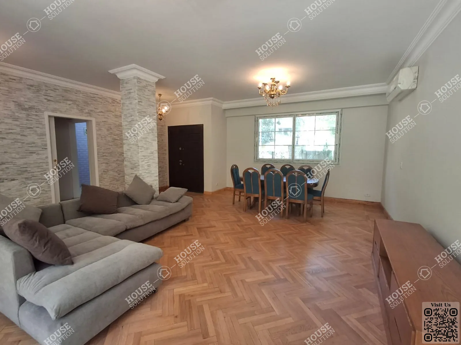 غرفة الاستقبال	 @ دور ارضي للإيجار في المعادي سرايات المعادي مساحة: 180 م² تتكون من 3 غرفة 3 حمام مفروش 5 نجوم #6267-1