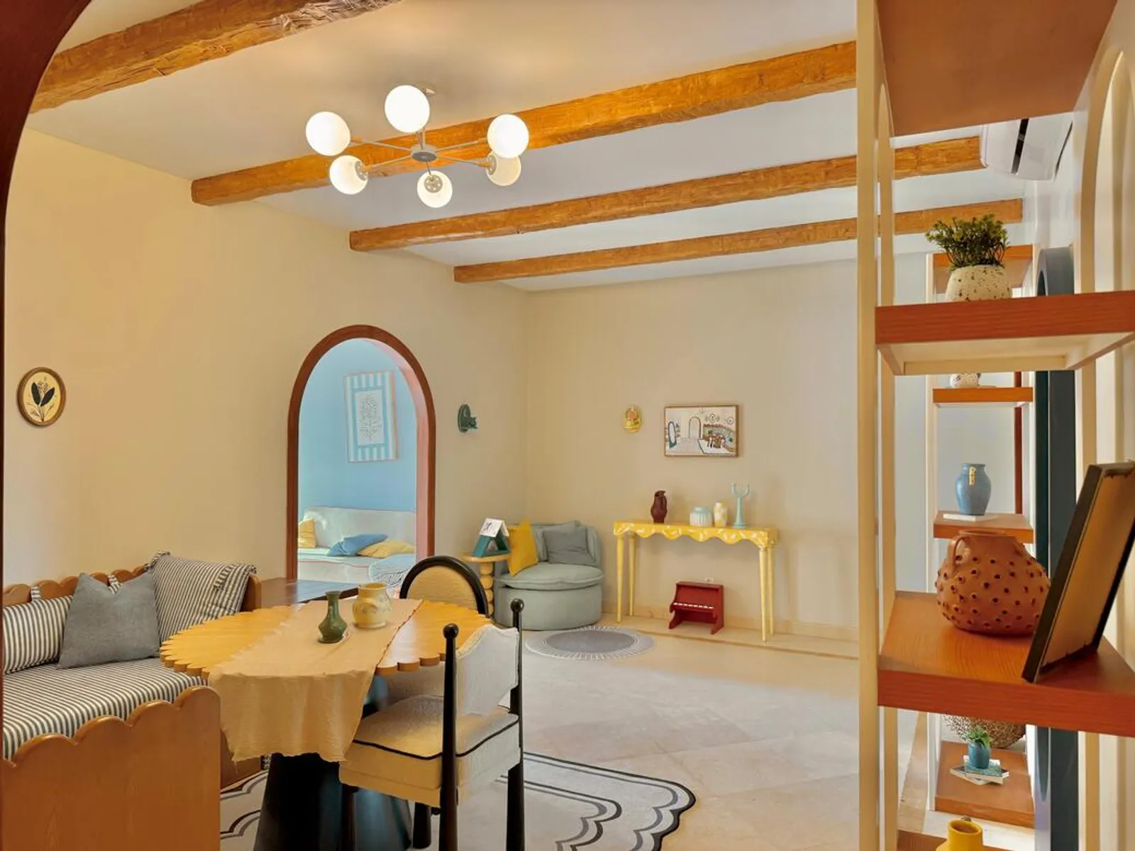 FURNISHED APARTMENT FOR RENT IN MIVIDA NEW CAIRO NEAR AIS AND FRENCH SCHOOL - #6271 - Modern furnished