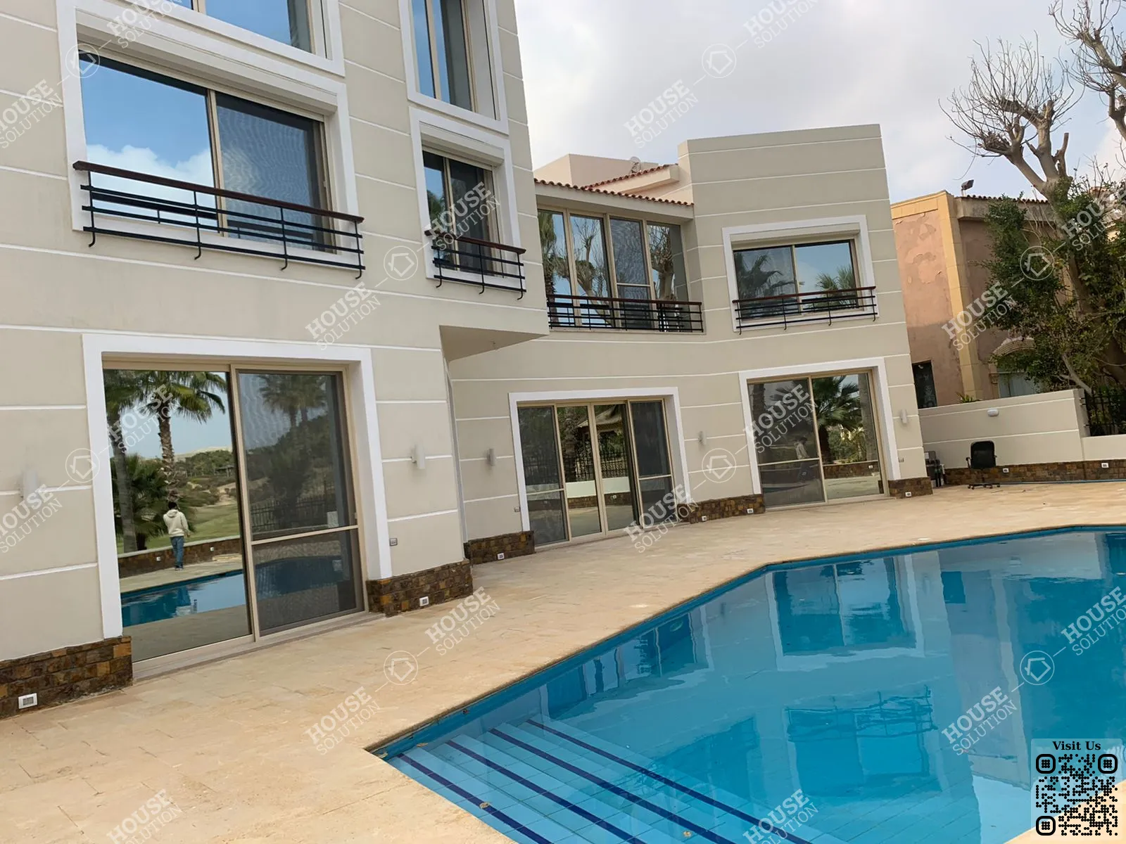 PRIVATE SWIMMING POOL  @ Villas For Rent In Katameya katameya Heights Area: 650 m² consists of 6 Bedrooms 8 Bathrooms Semi furnished 5 stars #6275-0