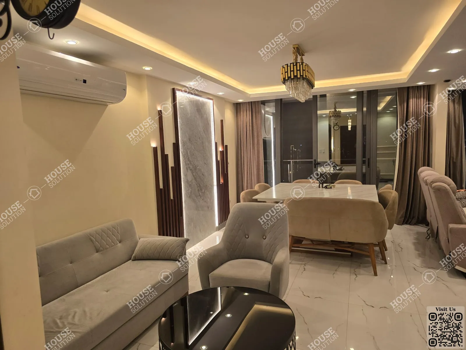 RECEPTION  @ Apartments For Sale In Maadi Maadi Zahraa Area: 234 m² consists of 4 Bedrooms 3 Bathrooms Modern furnished 5 stars #6280-1