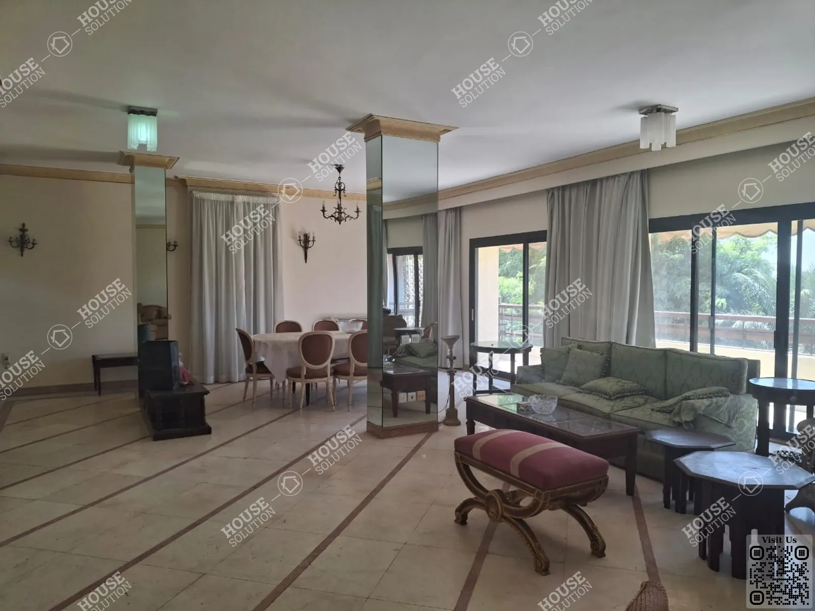 RECEPTION  @ Penthouses For Rent In Maadi Maadi Degla Area: 260 m² consists of 3 Bedrooms 3 Bathrooms Furnished 5 stars #6281-1
