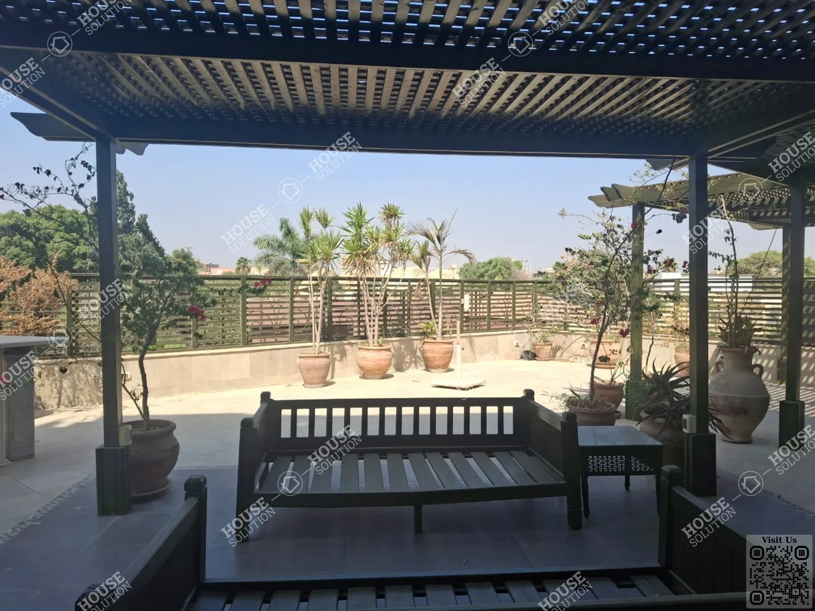 TERRACE  @ Apartments For Rent In Maadi Maadi Sarayat Area: 250 m² consists of 4 Bedrooms 3 Bathrooms Semi furnished 5 stars #6286-0