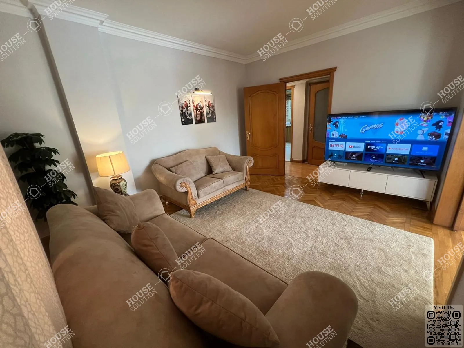 LIVING AREA  @ Apartments For Rent In Maadi Maadi Sarayat Area: 180 m² consists of 3 Bedrooms 2 Bathrooms Modern furnished 5 stars #6289-2