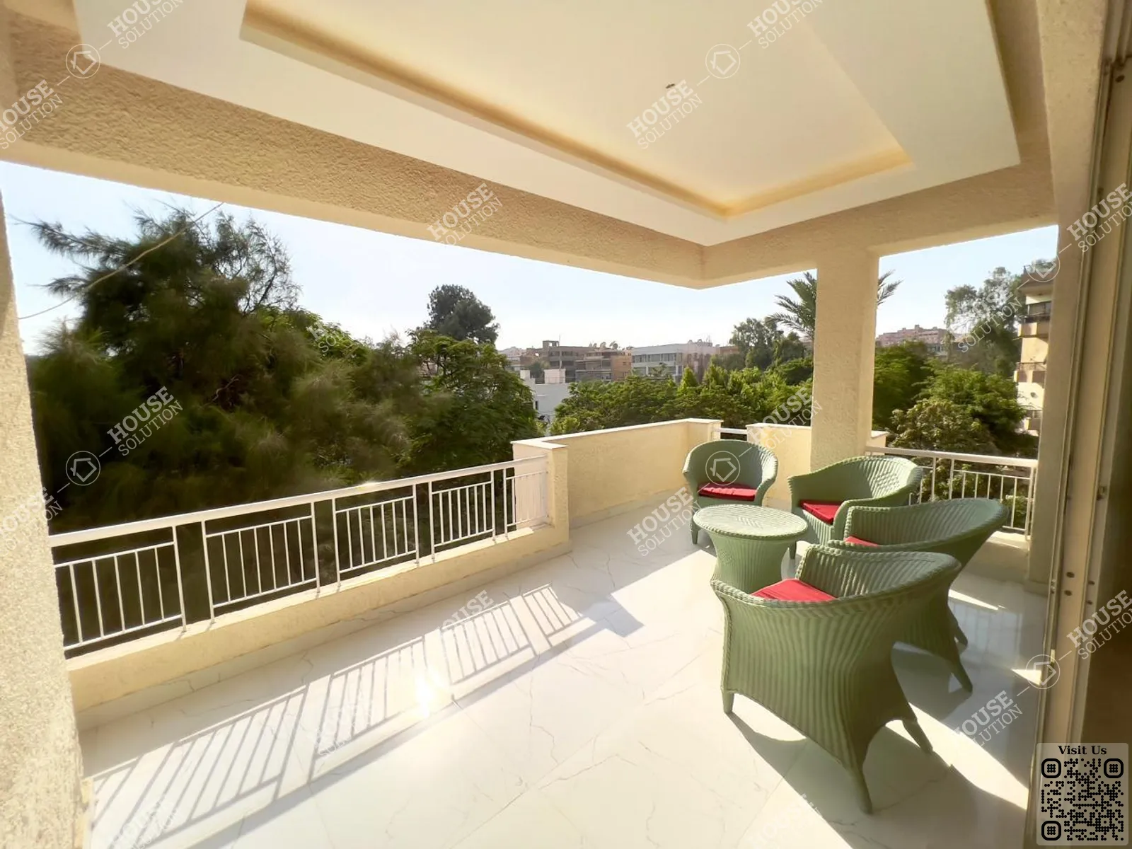 TERRACE  @ Apartments For Rent In Maadi Maadi Sarayat Area: 180 m² consists of 3 Bedrooms 2 Bathrooms Modern furnished 5 stars #6289-0