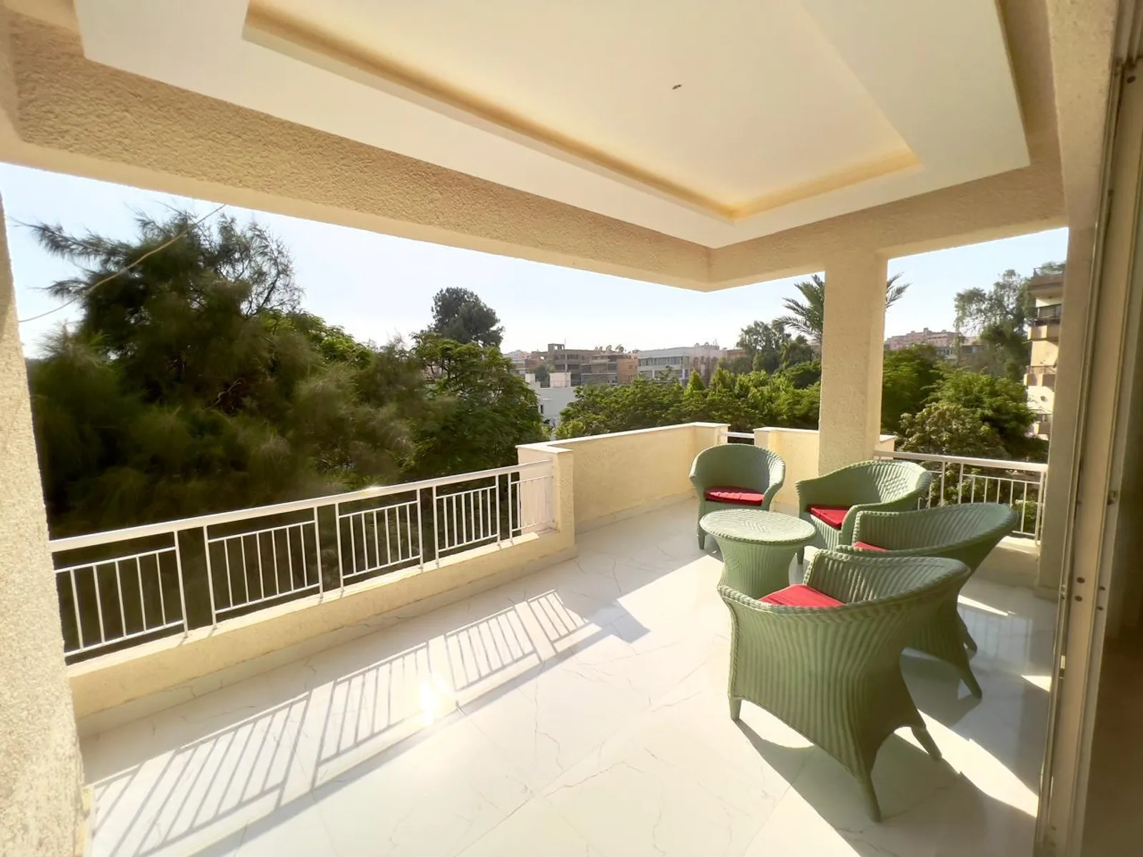 MODERN FURNISHED APARTMENT WITH LARGE TERRACE FOR RENT IN SARAYAT MAADI – GREEN VIEW & PRIME LOCATION - #6289 - Modern furnished