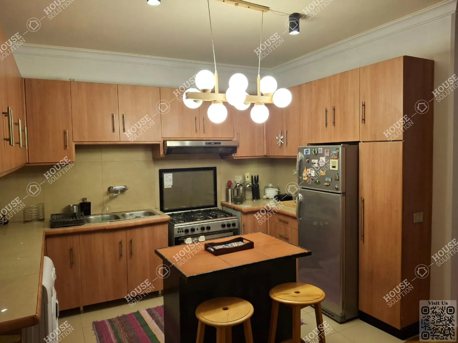 KITCHEN @ Studios For Rent In Maadi Maadi Sarayat Area: 100 m² consists of 1 Bedrooms 1 Bathrooms Modern furnished 5 stars #6292-1