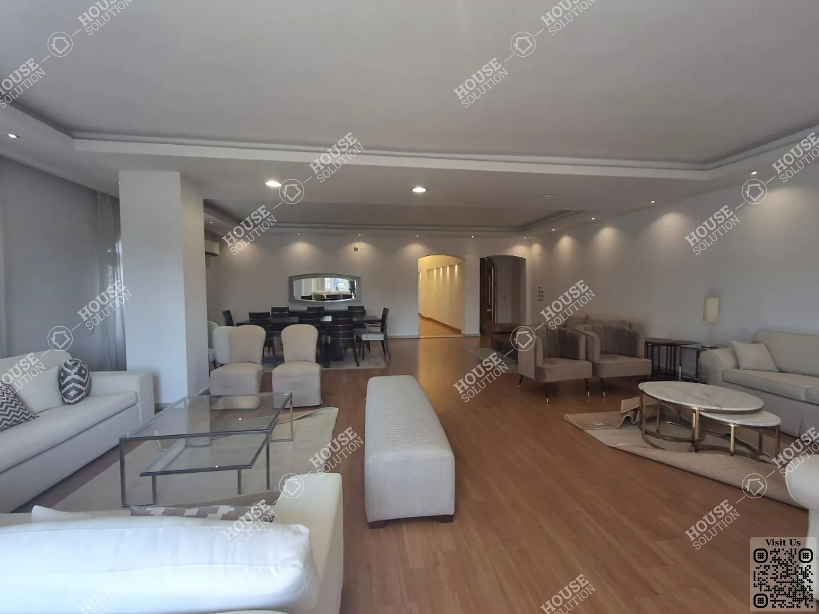 غرفة الاستقبال	 @ شقق للإيجار في المعادي سرايات المعادي مساحة: 220 م² تتكون من 3 غرفة 3 حمام مفروش مودرن 5 نجوم #6293-0