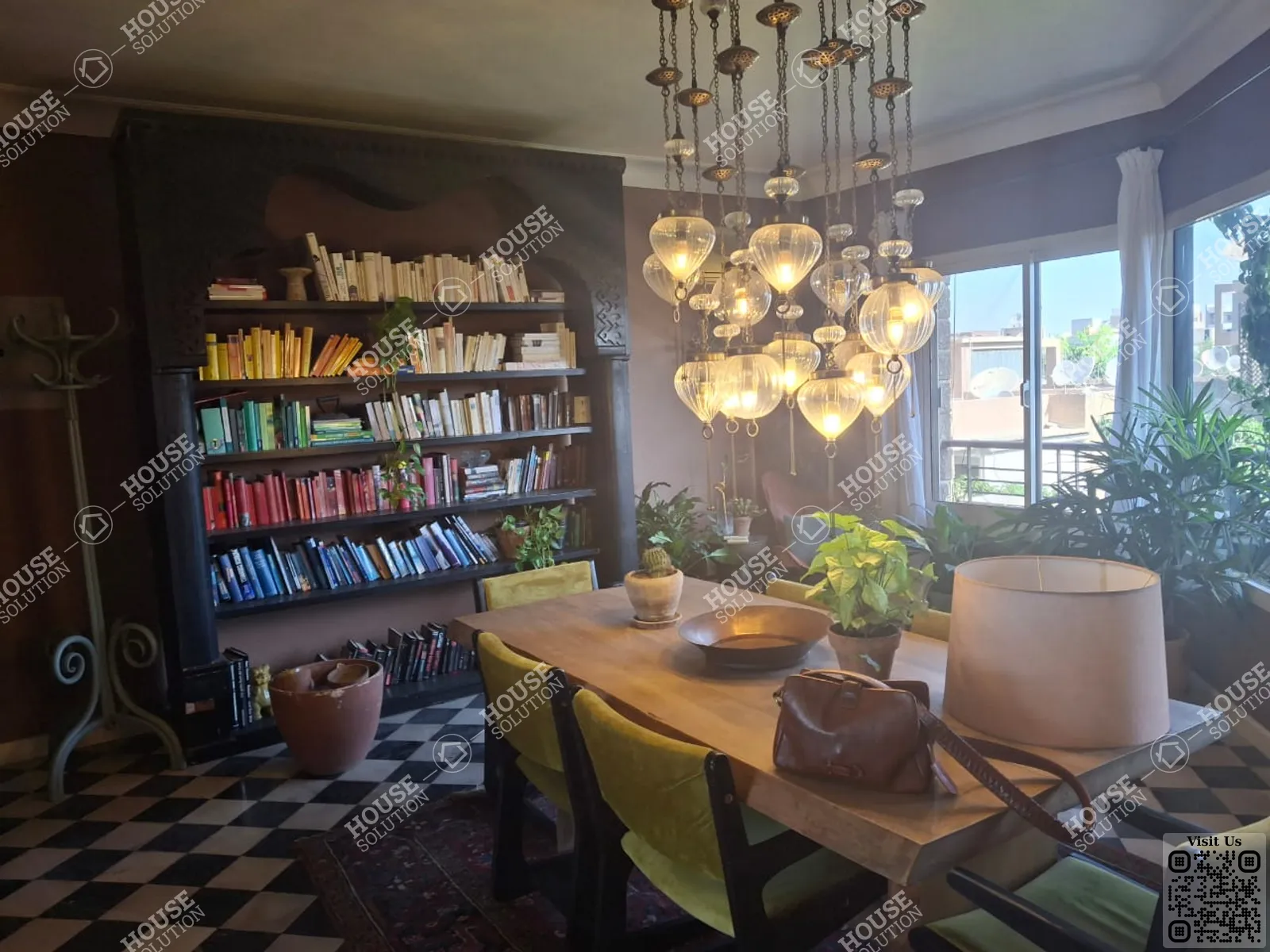 DINING AREA @ Apartments For Rent In Maadi Maadi Sarayat Area: 160 m² consists of 3 Bedrooms 2 Bathrooms Modern furnished 5 stars #6294-1