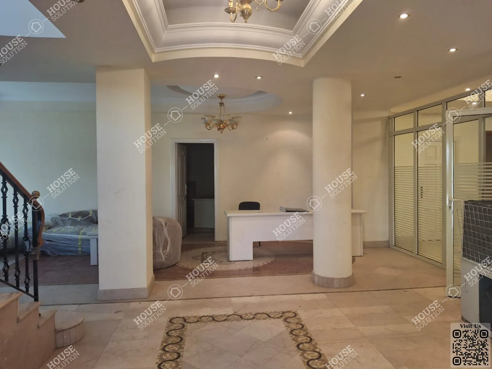 RECEPTION  @ Villas For Rent In Maadi Maadi Degla Area: 600 m² consists of 8 Bedrooms 5 Bathrooms Furnished 5 stars #6300-0