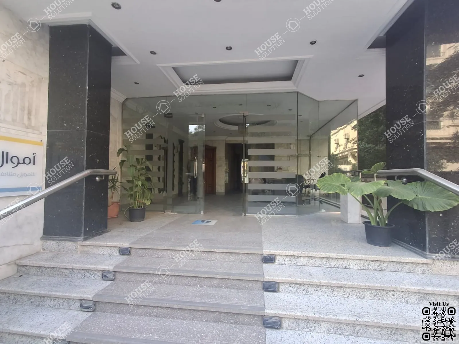 Building Entrance @ Office spaces For Rent In Maadi Maadi Sarayat Area: 1050 m² consists of 25 Bedrooms 14 Bathrooms Finished 1 stars #6301-2