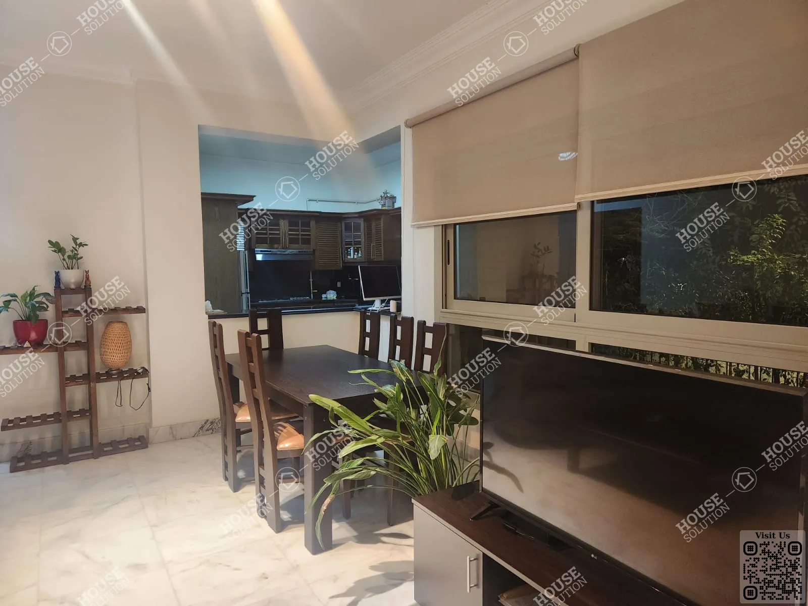 غرفة الاستقبال	 @ شقق للإيجار في المعادي سرايات المعادي مساحة: 140 م² تتكون من 2 غرفة 2 حمام مفروش مودرن 5 نجوم #6309-1