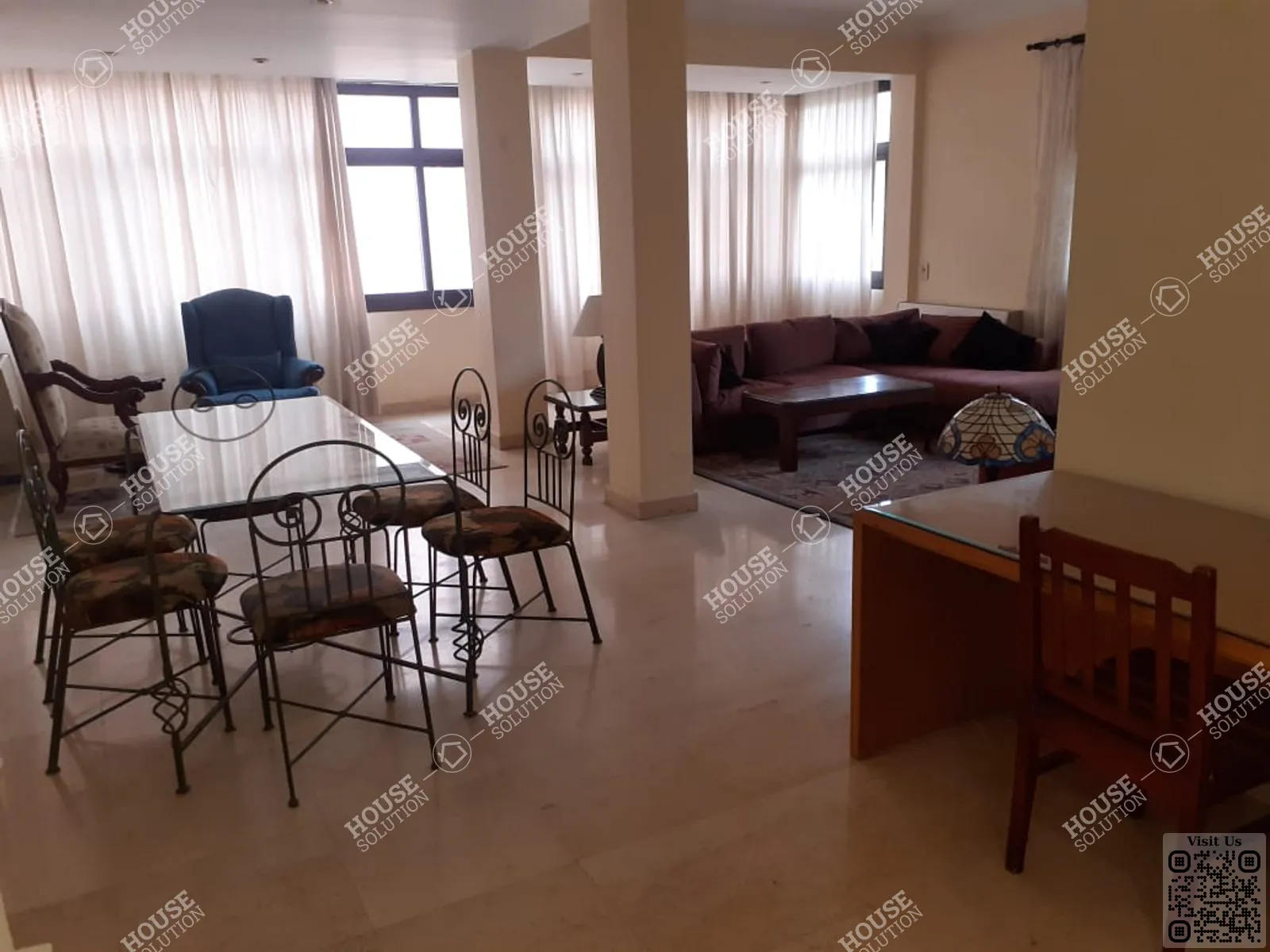 DINING AREA @ Apartments For Rent In Maadi Maadi Sarayat Area: 140 m² consists of 2 Bedrooms 2 Bathrooms Furnished 5 stars #6322-1