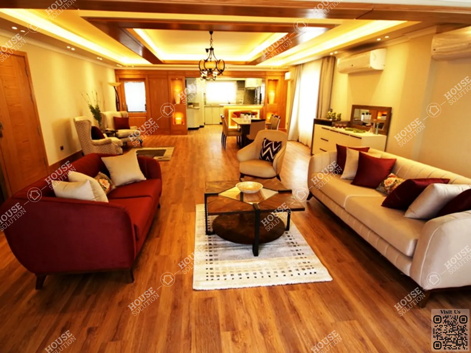 RECEPTION  @ Penthouses For Rent In Maadi Maadi Degla Area: 180 m² consists of 3 Bedrooms 3 Bathrooms Modern furnished 5 stars #6326-2