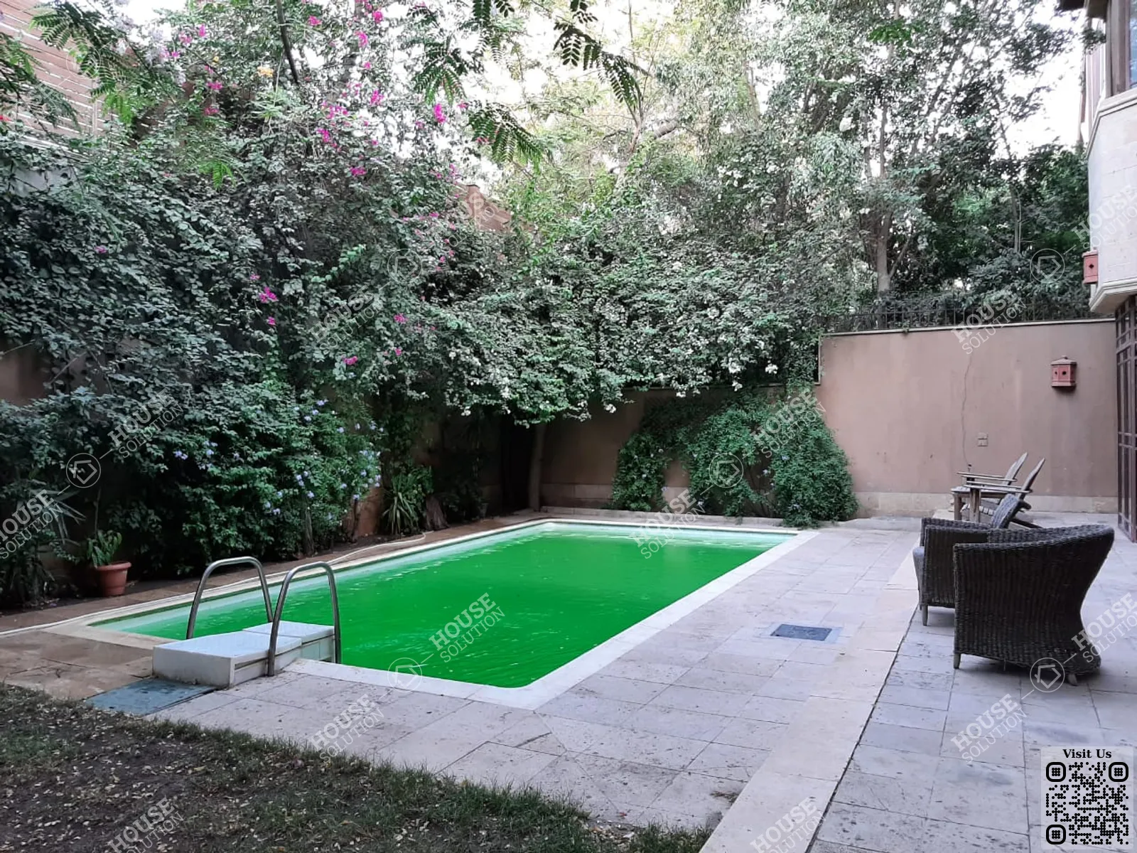 PRIVATE SWIMMING POOL  @ Villas For Rent In Maadi Maadi Sarayat Area: 450 m² consists of 4 Bedrooms 4 Bathrooms Semi furnished 5 stars #6330-1