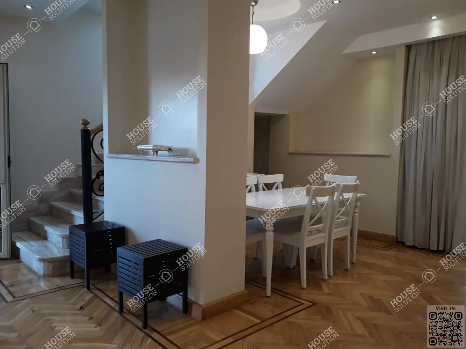 DINING AREA @ Penthouses For Rent In Maadi Maadi Sarayat Area: 500 m² consists of 4 Bedrooms 4 Bathrooms Furnished 5 stars #6339-1