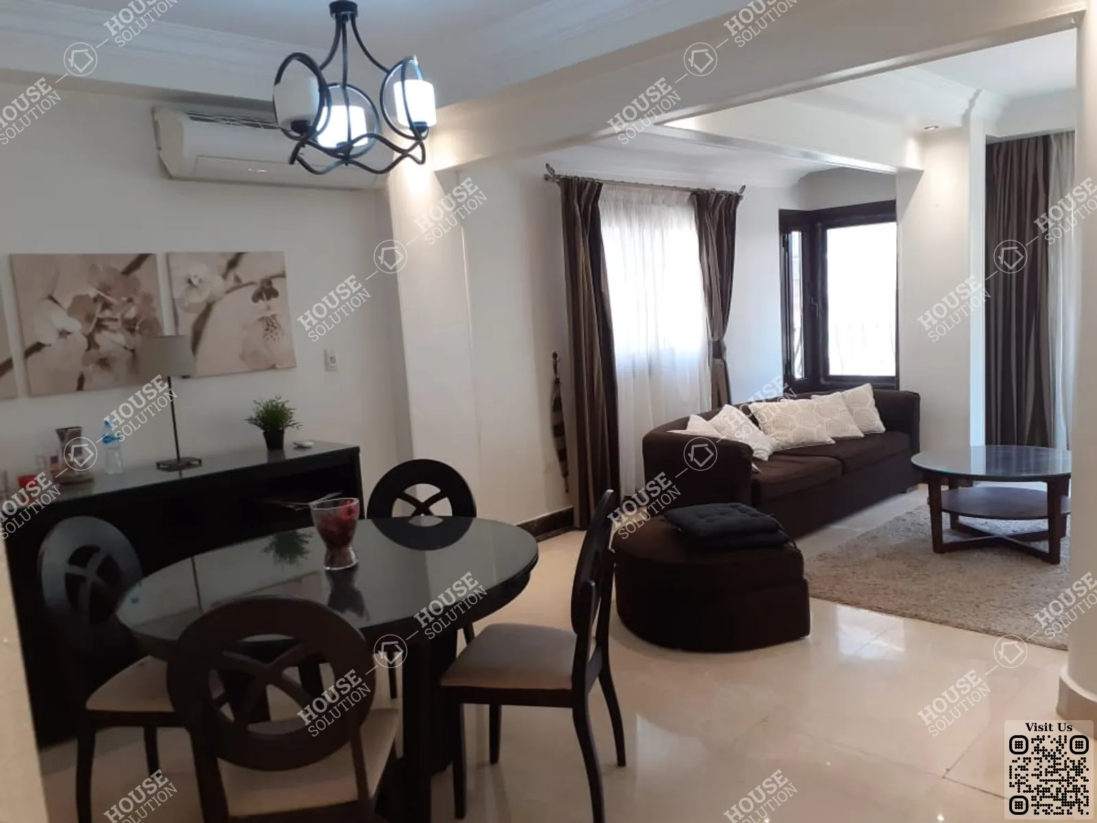 غرفة الاستقبال	 @ شقق للإيجار في المعادي سرايات المعادي مساحة: 180 م² تتكون من 3 غرفة 2 حمام مفروش مودرن 5 نجوم #6340-2