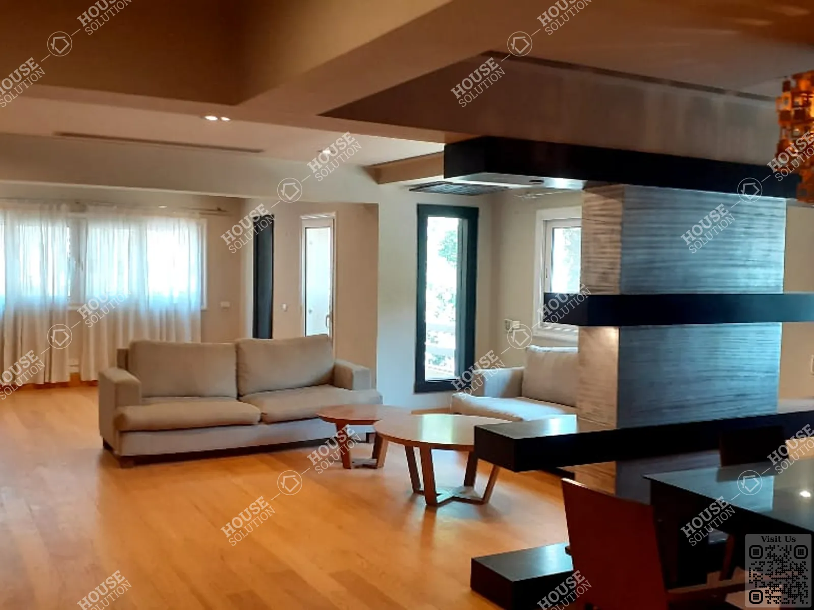 غرفة الاستقبال	 @ شقق للإيجار في المعادي سرايات المعادي مساحة: 198 م² تتكون من 3 غرفة 3 حمام مفروش مودرن 5 نجوم #6341-2