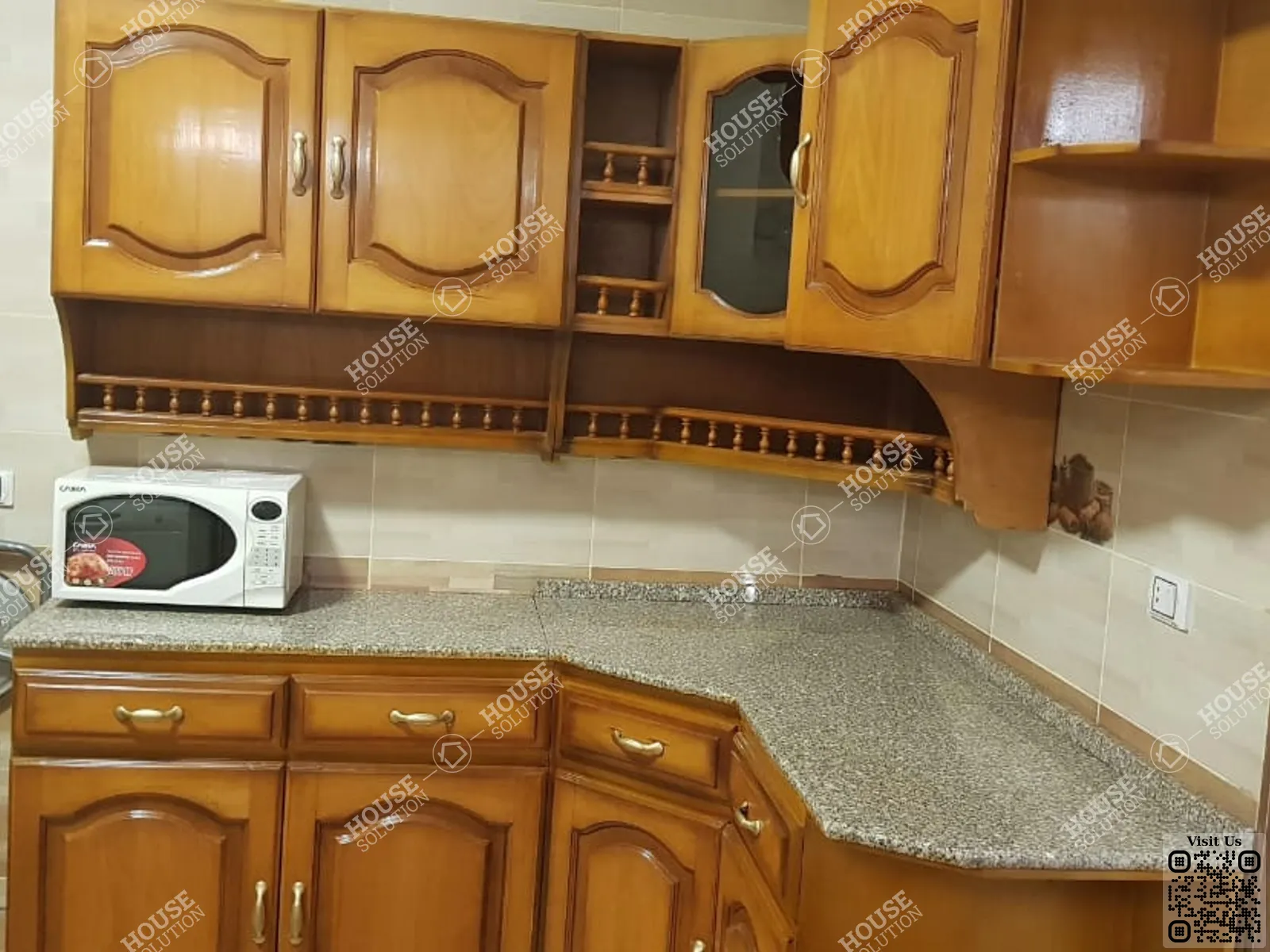 KITCHEN  @ Apartments For Rent In Maadi Maadi Sarayat Area: 170 m² consists of 3 Bedrooms 2 Bathrooms Furnished 5 stars #6342-2