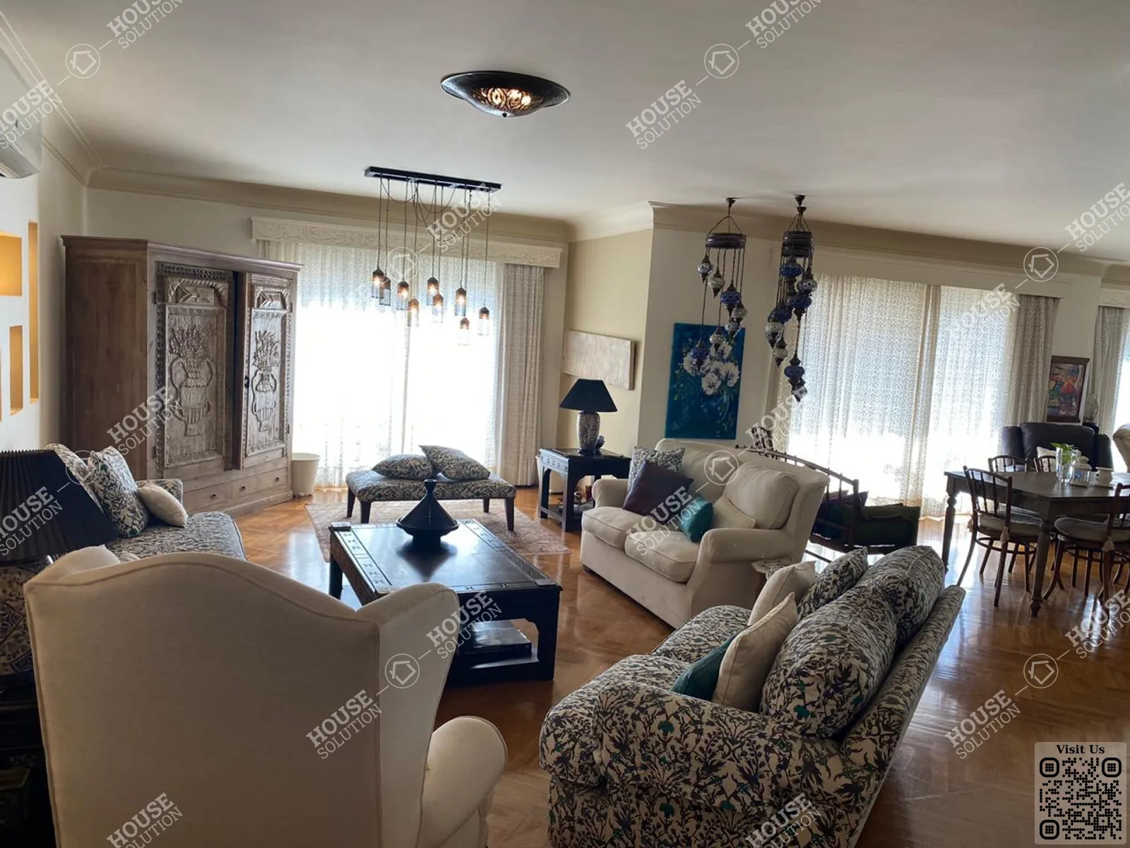 RECEPTION  @ Apartments For Rent In Maadi Maadi Sarayat Area: 300 m² consists of 4 Bedrooms 4 Bathrooms Modern furnished 5 stars #6347-1