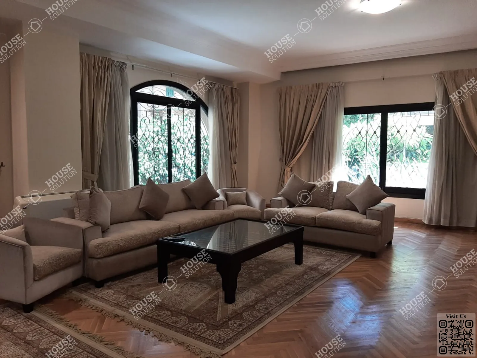 RECEPTION  @ Ground Floors For Rent In Maadi Maadi Sarayat Area: 300 m² consists of 3 Bedrooms 3 Bathrooms Furnished 1 stars #6348-2