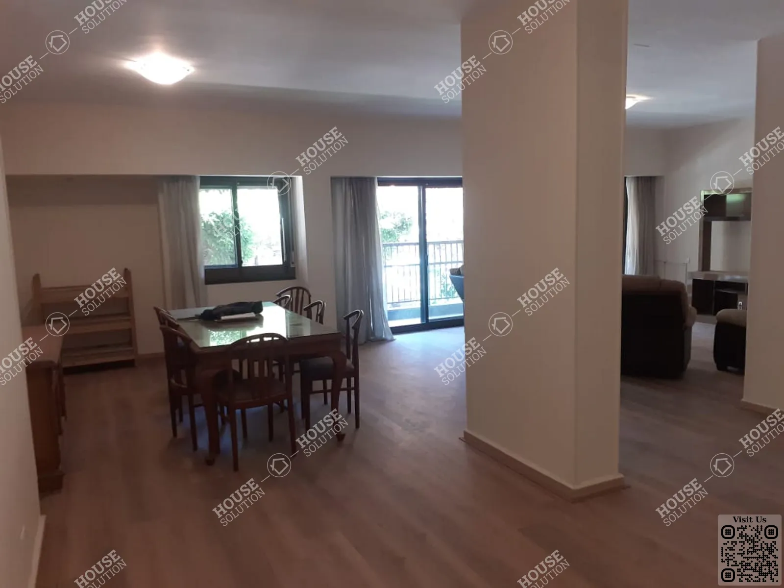 DINING AREA @ Ground Floors For Rent In Maadi Maadi Degla Area: 150 m² consists of 2 Bedrooms 2 Bathrooms Semi furnished 5 stars #6349-1