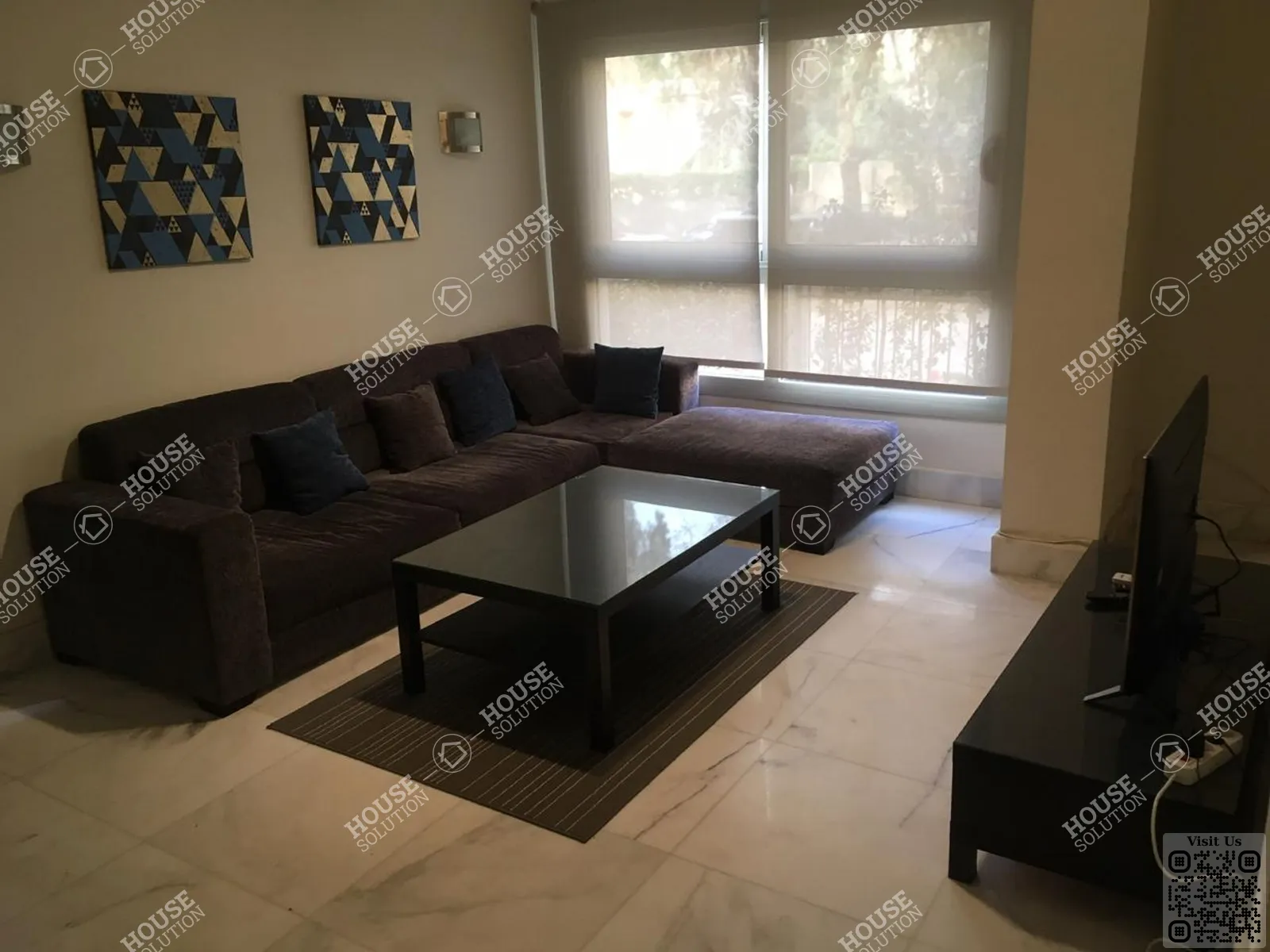 غرفة الاستقبال	 @ شقق للإيجار في المعادي سرايات المعادي مساحة: 100 م² تتكون من 2 غرفة 1 حمام مفروش 5 نجوم #6358-0