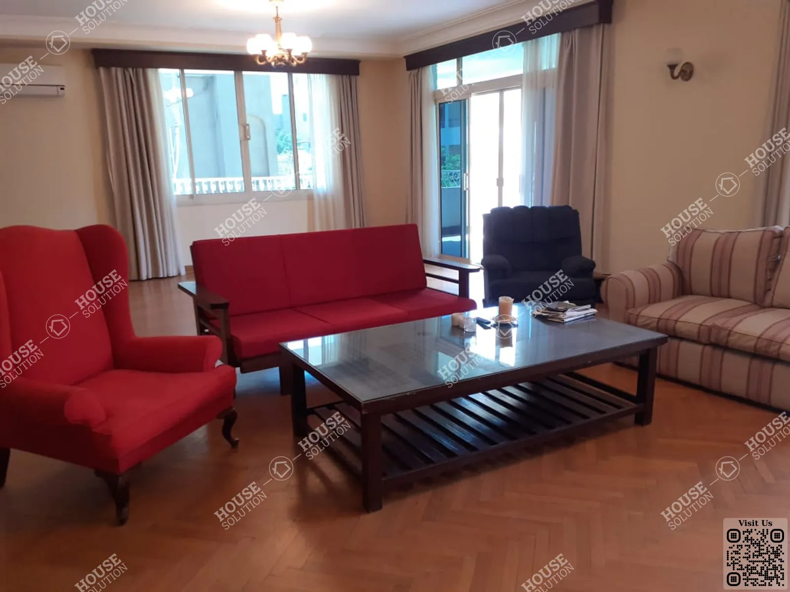 RECEPTION  @ Apartments For Rent In Maadi Maadi Sarayat Area: 260 m² consists of 3 Bedrooms 3 Bathrooms Furnished 5 stars #6375-1