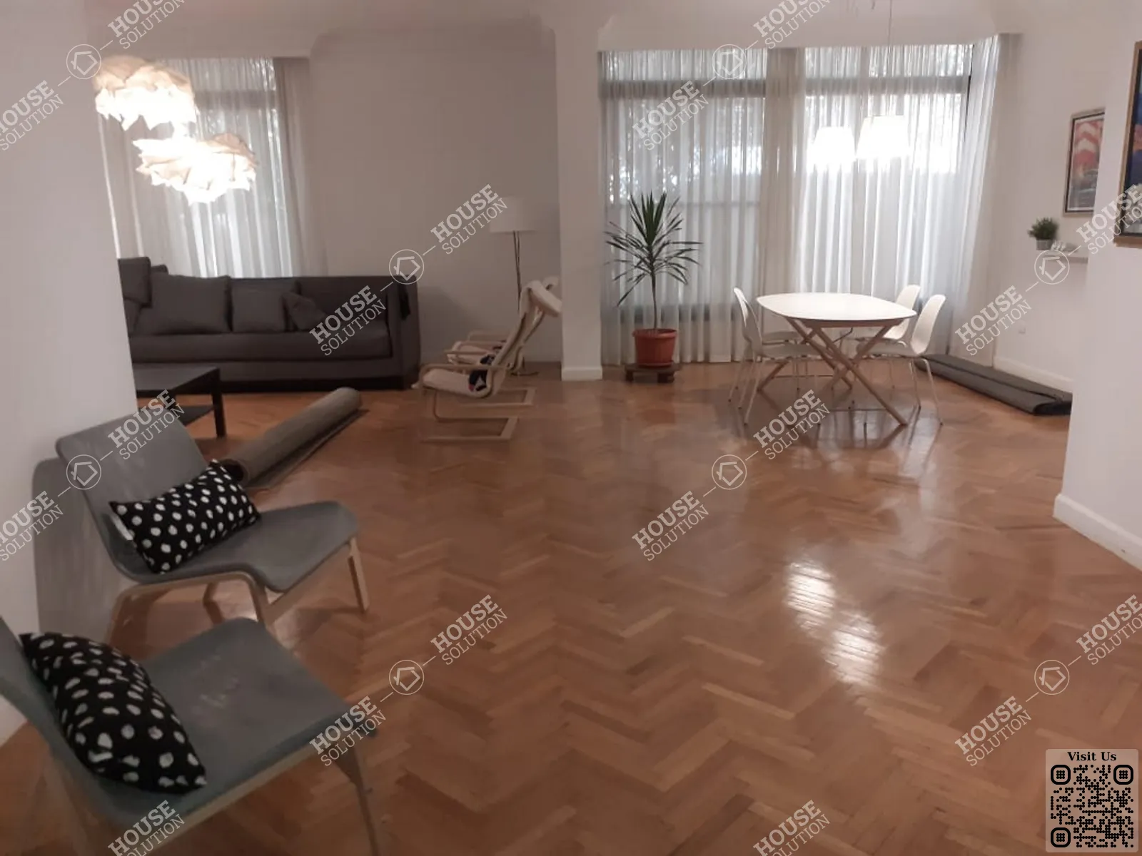 غرفة الاستقبال	 @ شقق للإيجار في المعادي سرايات المعادي مساحة: 160 م² تتكون من 2 غرفة 3 حمام مفروش مودرن 5 نجوم #6377-0