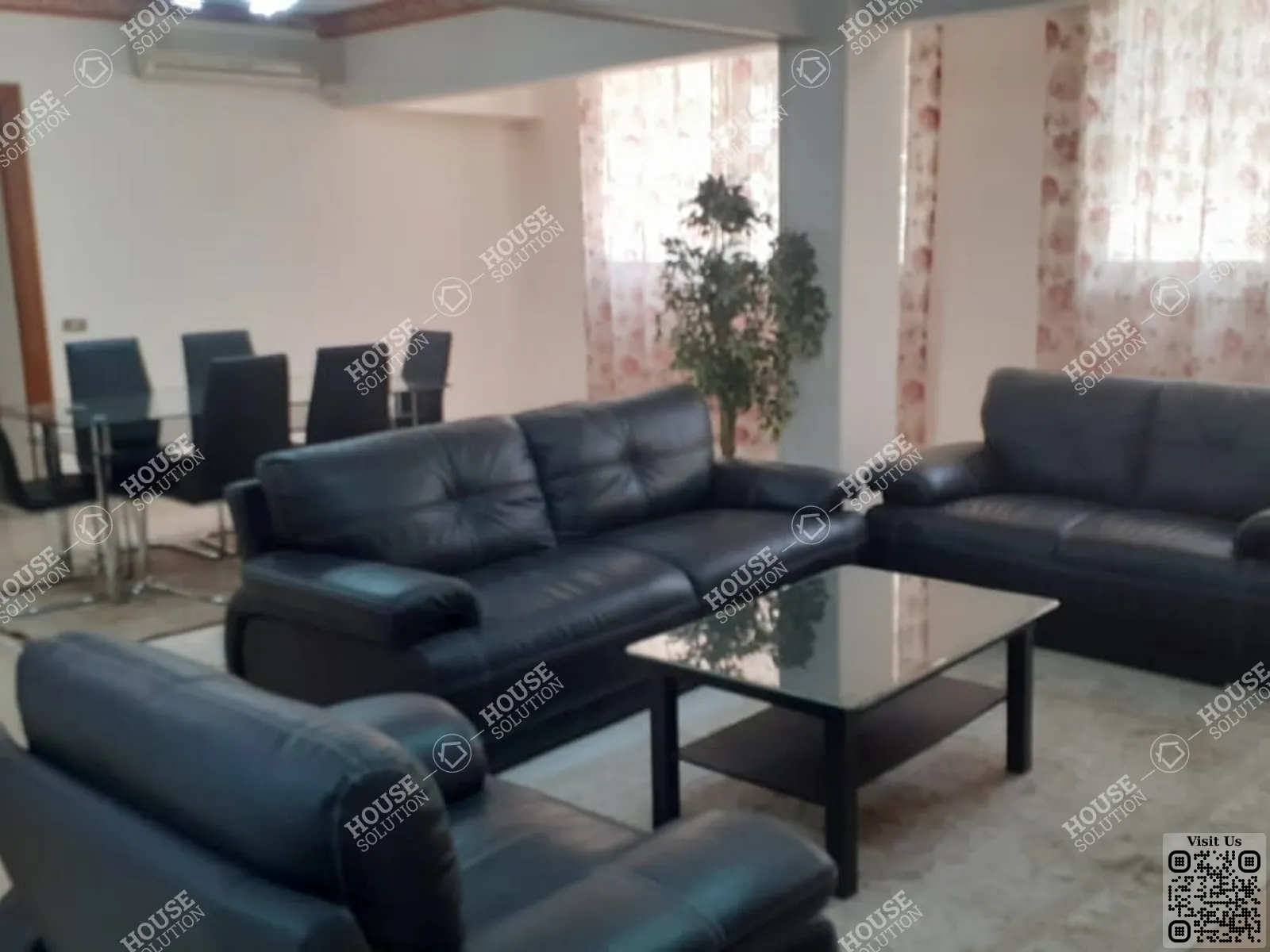 غرفة الاستقبال @ شقق للإيجار في المعادي سرايات المعادي مساحة: 130 م² تتكون من 2 غرفة 2 حمام مفروش 5 نجوم #6380-0