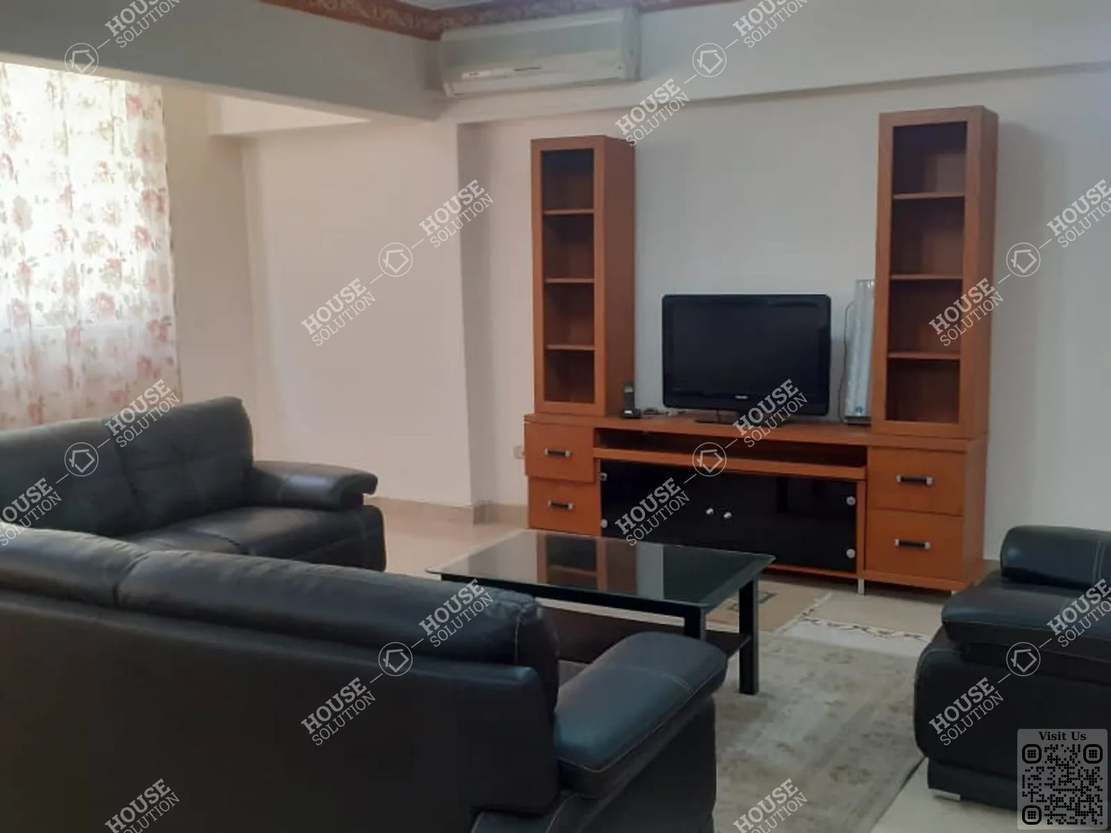 غرفة الاستقبال @ شقق للإيجار في المعادي سرايات المعادي مساحة: 130 م² تتكون من 2 غرفة 2 حمام مفروش 5 نجوم #6380-1