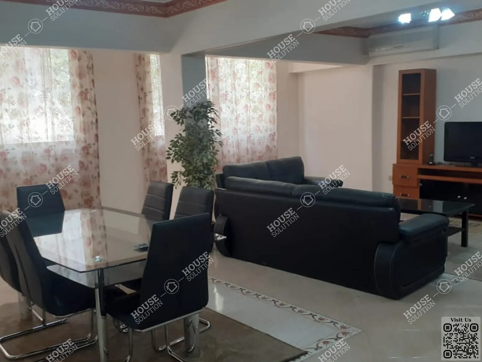 غرفة الاستقبال @ شقق للإيجار في المعادي سرايات المعادي مساحة: 130 م² تتكون من 2 غرفة 2 حمام مفروش 5 نجوم #6380-2