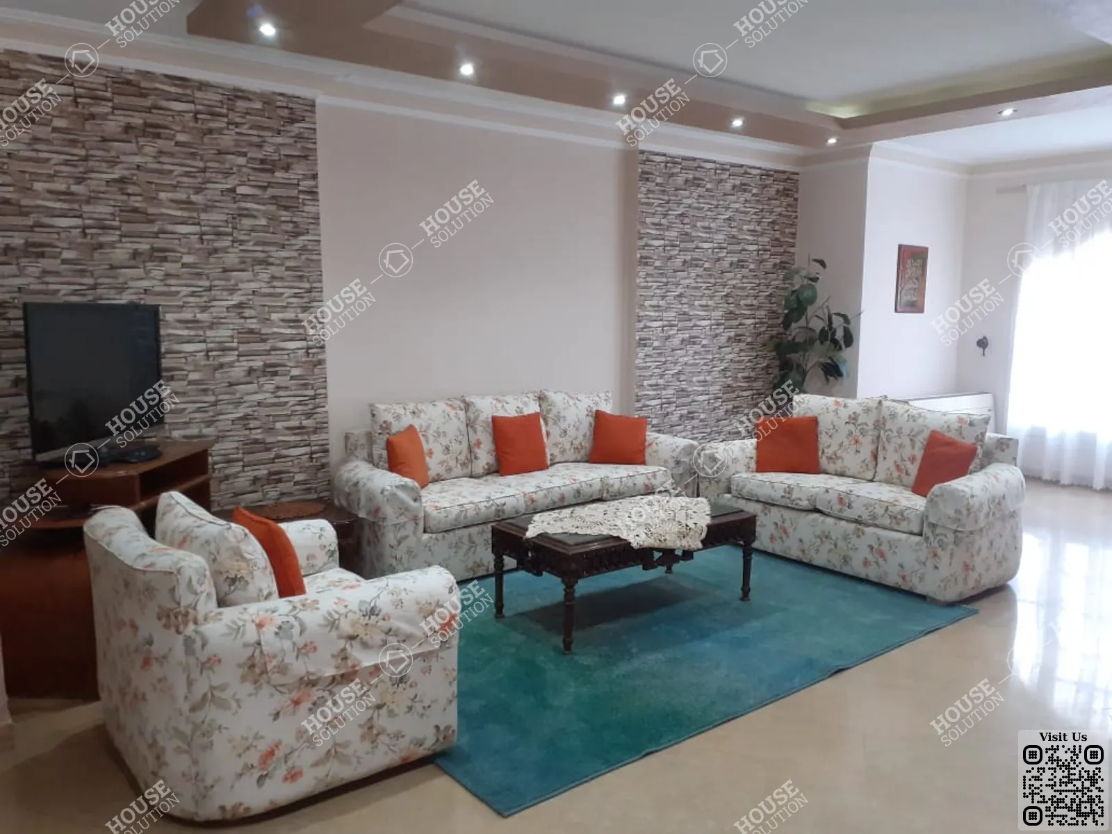 غرفة الاستقبال @ شقق للإيجار في المعادي سرايات المعادي مساحة: 280 م² تتكون من 3 غرفة 3 حمام مفروش 5 نجوم #6382-0